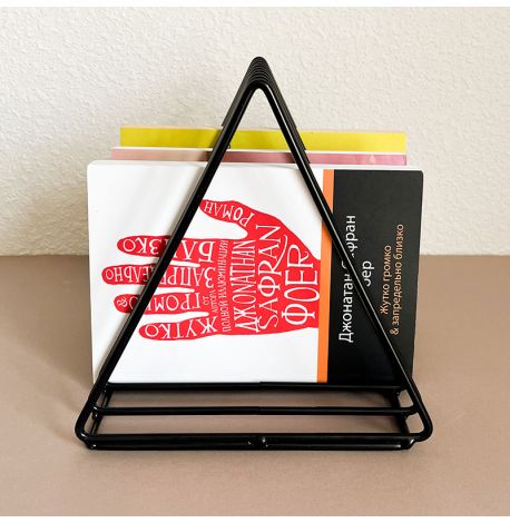 Подставка для книг и журналов Triangle (черный)