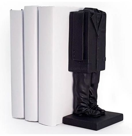 Гіпсовий тримач для книг «Шафа кубіста» (чорний)