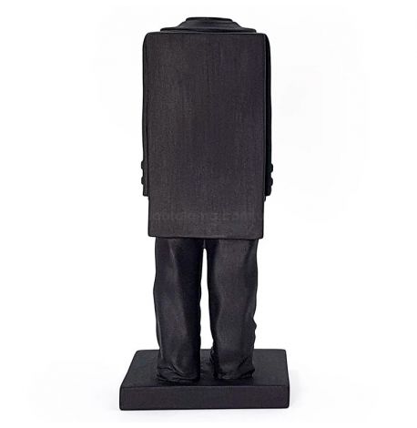 Гіпсовий тримач для книг «Шафа кубіста» (чорний)