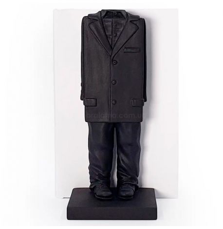 Гіпсовий тримач для книг «Шафа кубіста» (чорний)