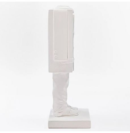 Гіпсовий тримач для книг «Шафа кубіста» (білий)