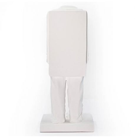 Гіпсовий тримач для книг «Шафа кубіста» (білий)