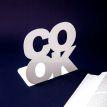 Упор для книг Cook (білий)