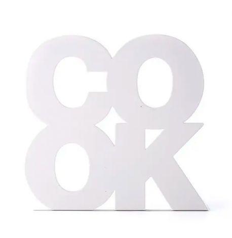 Упор для книг Cook (білий)