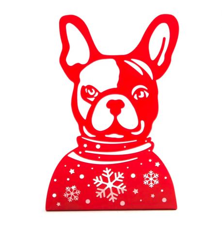 Тримач для книг «Французький бульдог в светрі»