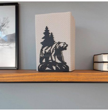 Держатель для книг Glozis Bear (черный)