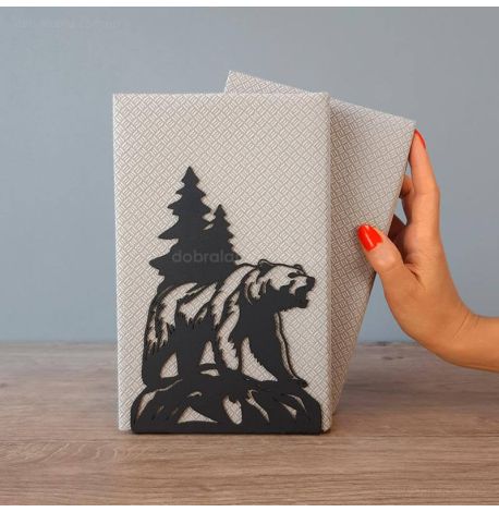 Держатель для книг Glozis Bear (черный)