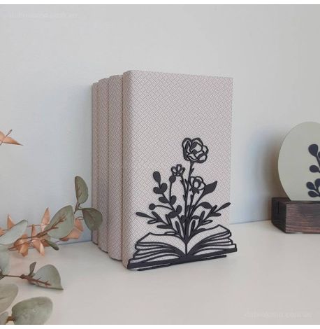 Держатель для книг Glozis Bookflower (черный)
