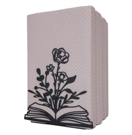 Держатель для книг Glozis Bookflower (черный)
