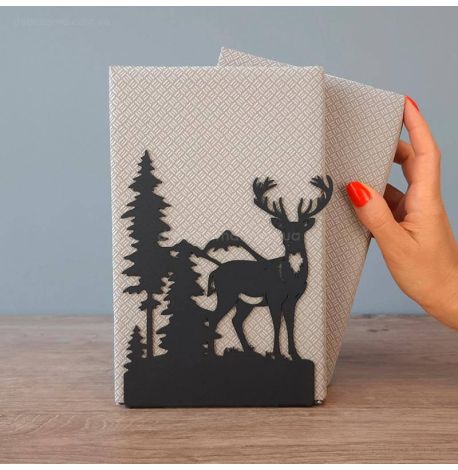 Тримач для книг Glozis Deer and Forest (чорний)