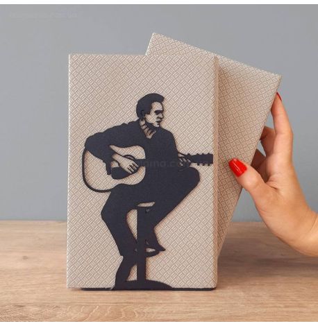 Держатель для книг Glozis Guitarist (черный)