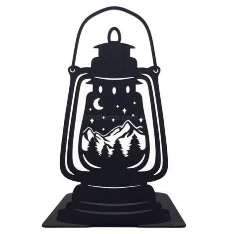 Держатель для книг Glozis Kerosene Lamp (черный)