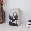 Держатель для книг Glozis Wolf and Moon (черный)