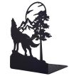 Держатель для книг Glozis Wolf and Moon (черный)