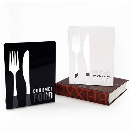 Кухонний тримач для книг Gourmet food (чорний)
