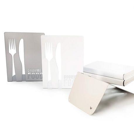 Кухонний тримач для книг Gourmet food (білий)