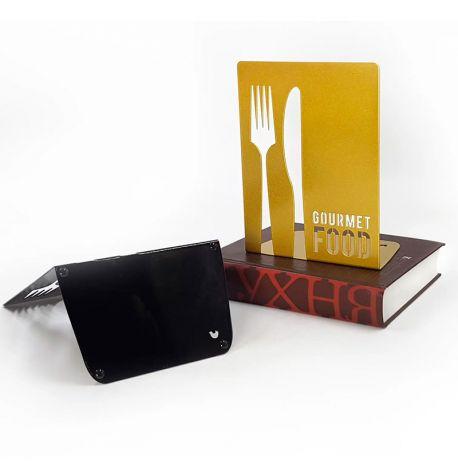 Кухонний тримач для книг Gourmet food (чорний)