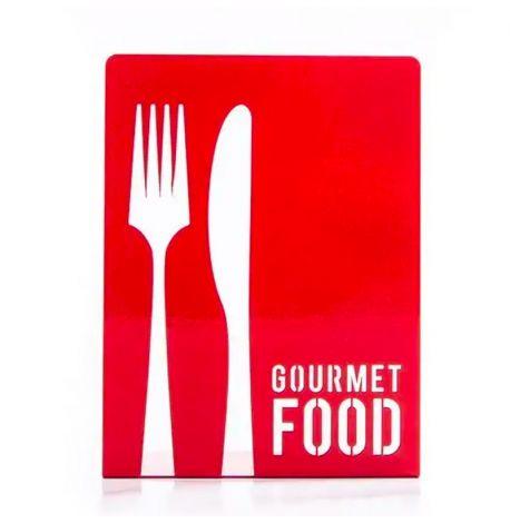 Кухонний держатель «Гурман Вилка Ніж» (червоний)