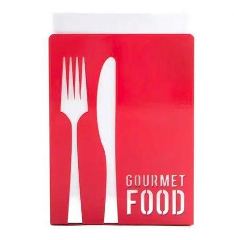 Кухонний держатель «Гурман Вилка Ніж» (червоний)