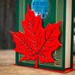 Держатель для книг «Кленовый лист» (красный)