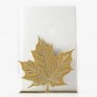 Держатель для книг «Кленовый лист» (золотой)