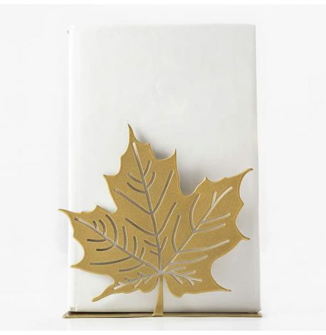 Держатель для книг «Кленовый лист» (золотой)