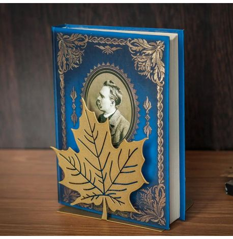 Держатель для книг «Кленовый лист» (золотой)