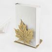 Держатель для книг «Кленовый лист» (золотой)