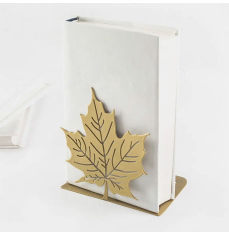 Держатель для книг «Кленовый лист» (золотой)