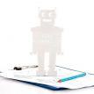 Упор для книг «Робот» (белый)