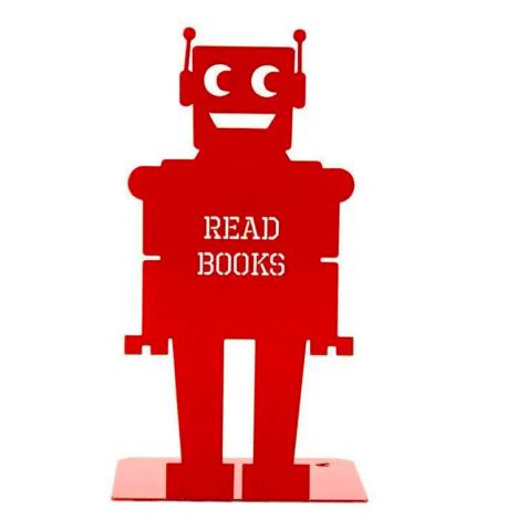 Упор для книг «Робот» (красный)