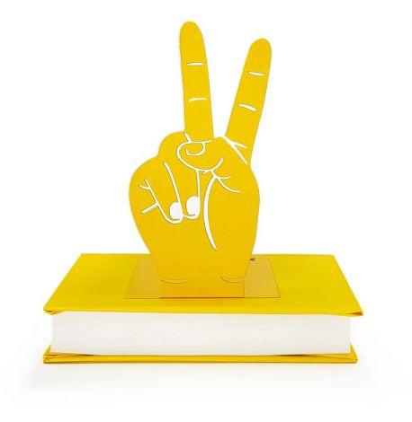 Упор для книг «Рука Victory» (желтый)