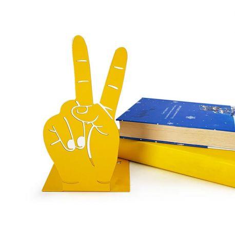 Упор для книг «Рука Victory» (желтый)
