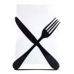 Кухонний упор «Схрещені Вилка і Ніж»