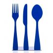 Упор для книг «Столовые приборы» (синий)