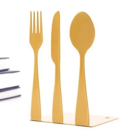 Упор для книг «Столовые приборы» (золото)