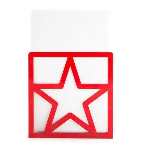 Упор для книг «Звезда» (красный)