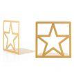 Упор для книг «Звезда» (золото)