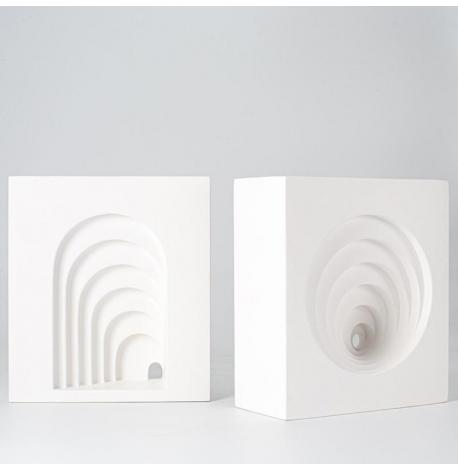 Гіпсові тримачі для книг «Нескінченність» (білі)
