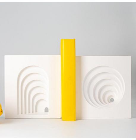 Гіпсові тримачі для книг «Нескінченність» (білі)