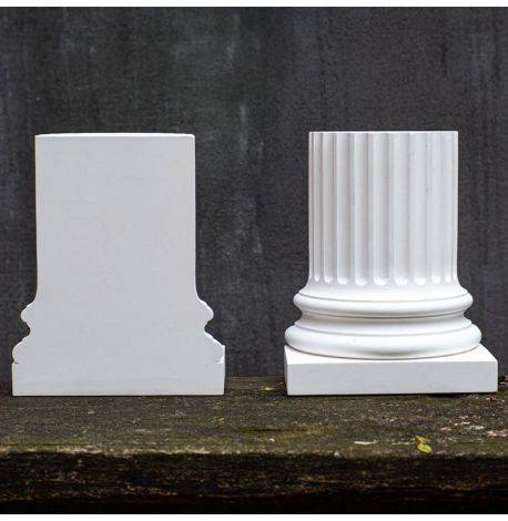 Гіпсові тримачі для книг «Колони античні» (білі)