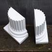 Гіпсові тримачі для книг «Колони античні» (білі)