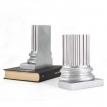 Гипсовые держатели для книг «Античные колонны» (серебристые)
