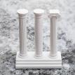 Гіпсові тримачі для книг «Три античні колони» (білі)