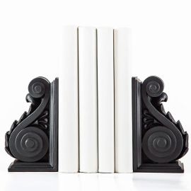 Гипсовые упоры для книг «Архитектурные» (черные)