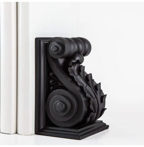 Гипсовые упоры для книг «Архитектурные» (черные)