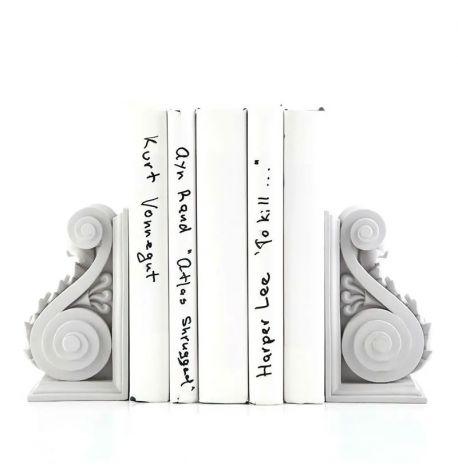 Гипсовые держатели для книг «Архитектурные» (серые)