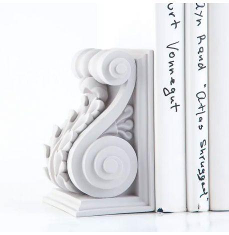 Гипсовые держатели для книг «Архитектурные» (серые)