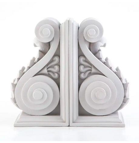 Гипсовые держатели для книг «Архитектурные» (серые)