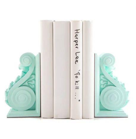 Гипсовые держатели для книг «Архитектурные» (бирюзовые)